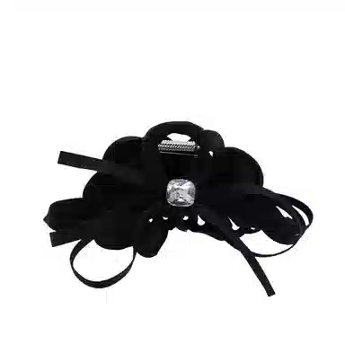 贯古今 法式玫瑰花朵大号高级感鲨鱼夹后脑勺 布艺 发夹 女款