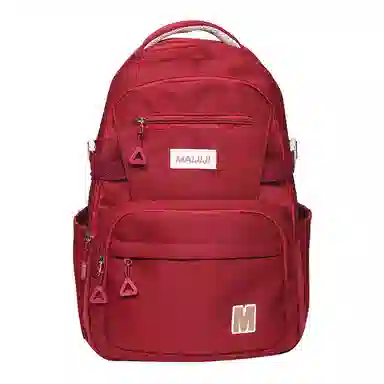 彤彤兔 纯色简约背包韩版 尼龙 双肩包 常规 女款 米白色/黑色/红色/卡其色/灰色