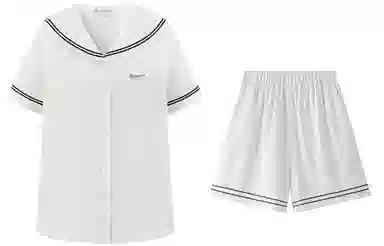 东鲸岁时记 慵懒风日系宽松休闲制服 女款 礼盒装 白色衬衫+短裤