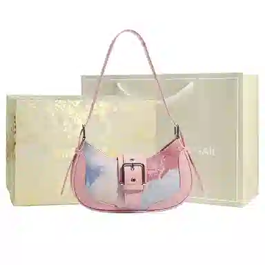 MISS GAIL Classic Rainbow Bag Pink