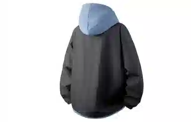 王者荣耀 鲁班七号星空梦想款 美式复古高街假两件基础款撞色拼接连帽长袖高级感户外运动休闲宽松通勤百搭外套夹克 男女同款