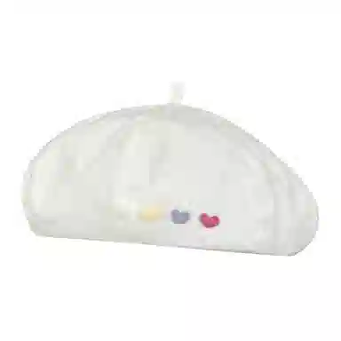 木林森 日系甜妹爱心百搭大头围显脸小薄款透气画家 棉 贝雷帽 女款