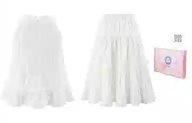 东鲸岁时记 开春性感小个子气质高级感短裙裙装套装 女款 礼盒装 白色