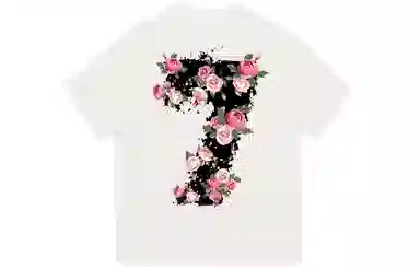 REXSHION Rose Ink Casual T-Shirt