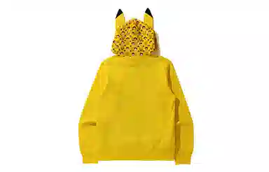 A BATHING APE x POKEMON Cartoon Hoodie Yellow