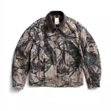 实年服工 美式复古水洗经典迷彩翻领休闲时尚舒适百搭夹克外套 男款