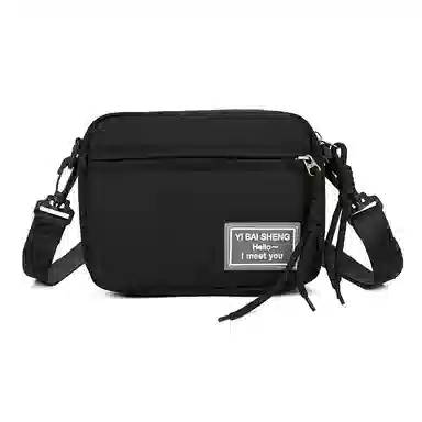 彤彤兔 时尚休闲潮流 尼龙 斜挎包 常规 男女同款情侣款 黑色/白色/卡其