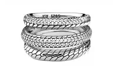 Pandora Pavé Triple Ring