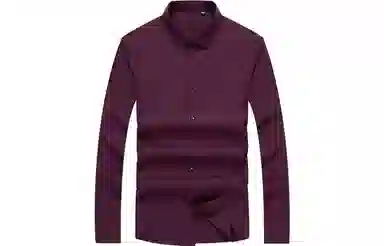 恒源祥 纯色休闲长袖衬衫 男款