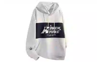 王者荣耀 鲁班七号星空梦想款 国潮复古拼接撞色趣味字母印花设计落肩休闲宽松套头多巴胺重磅连帽长袖卫衣 男女同款