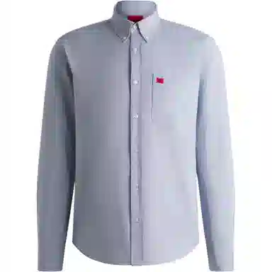 HUGO BOSS Slim Fit Oxford Shirt Light Blue