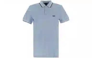 HUGO BOSS Polo Van Biologische Katoen Met Contrasterende Logodetails LogoPolo