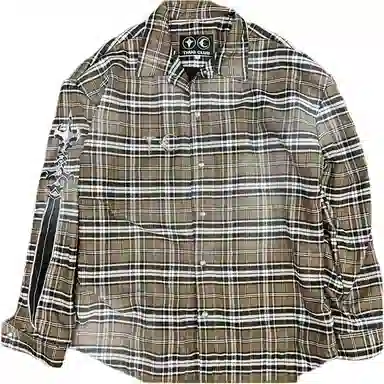 THUG CLUB Flannel Plaid Shirt