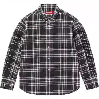 Supreme SS25 Old English Plaid Flannel Shirt