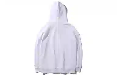 中国李宁 纽约时装周系列 风景印花连帽卫衣 情侣款 标准白