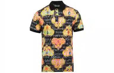 Versace Jeans Couture SS24 Black Polo