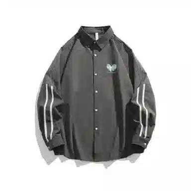 啄木鸟 简约纯色百搭长袖衬衫 男女同款