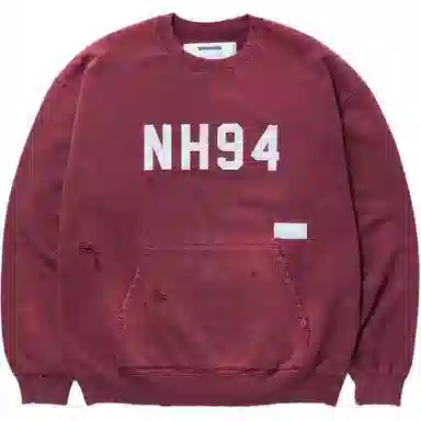 NEIGHBORHOOD Distressed Letter Print Hoodie