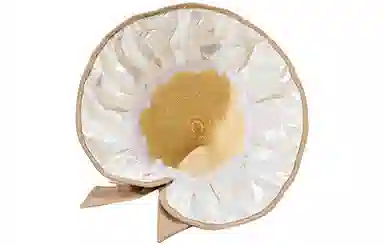 优幽兰 夏季出游甜美时尚气质优雅休息简约户外防紫外线大帽檐显脸小法式穿搭 聚酯纤维 防晒帽 女款