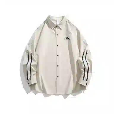 啄木鸟 美式纯色百搭简约长袖衬衫 男女同款