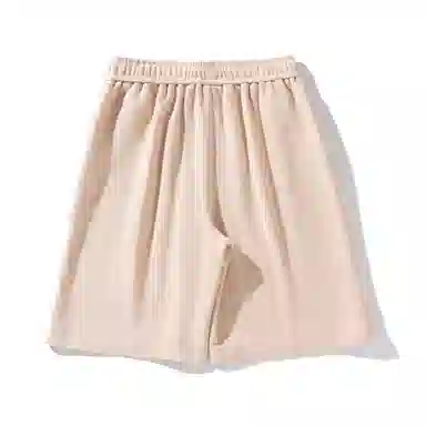 海尔斯 美式高街纯色舒适中腰系带百搭宽松休闲短裤 男款