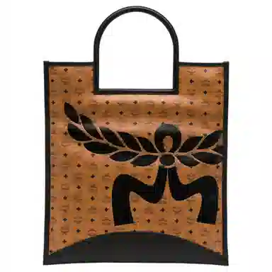 MCM Aren Visetos Logo Tote
