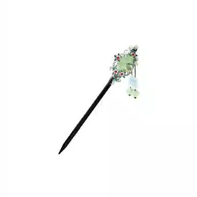 贯古今 古风黑檀木高级感新中式流苏盘子马面裙发张发钗子头饰 木制 发簪 女款