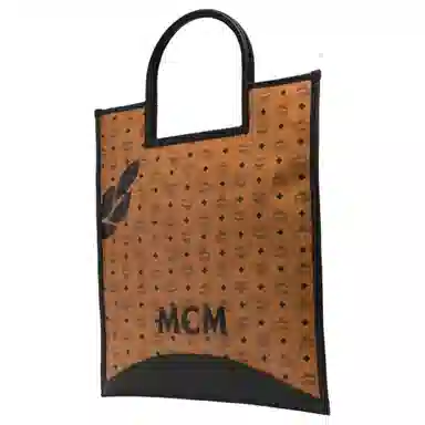 MCM Aren Visetos Logo Tote
