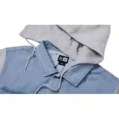 New Era Denim Blue Hoodie Jacket