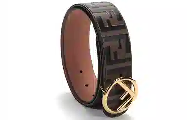 Fendi FF Leather Belt