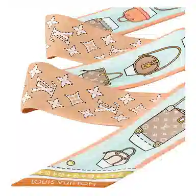 Louis Vuitton Asnieres Paper House BB Scarf Beige