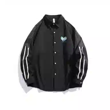 啄木鸟 简约纯色百搭长袖衬衫 男女同款