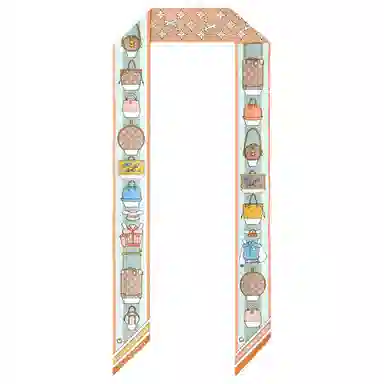 Louis Vuitton Asnieres Paper House BB Scarf Beige