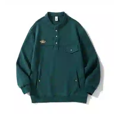 赞仕 美式时尚百搭长袖卫衣 男款