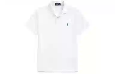 Polo Ralph Lauren Logo Embroidered Polo Shirt White