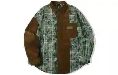 EPTISON Corduroy Plaid Shirt