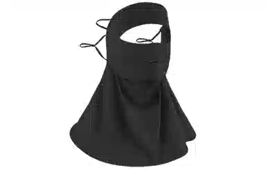 优幽兰 时尚百搭遮全脸防紫外线休闲简约纯色高级感骑行脸基尼护颈部透气遮阳开车必备 锦纶 防晒面罩 女款