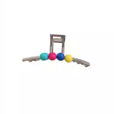 贯古今 多巴胺甜豆~夏季后脑勺高级感盘发大号金属鲨鱼夹发 合金 发夹 女款