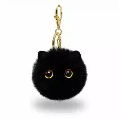 千桐 猫猫头钥匙扣玩具包包汽车小挂饰 可爱公仔小猫咪卡通治愈 创意手机绳 行李箱  卡通玩偶 毛绒 挂件 男女同款情侣款