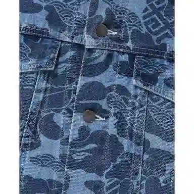 A BATHING APE SS24 Navy Denim Jacket
