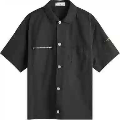 Stone Island FW24 Black Short Sleeve Shirt