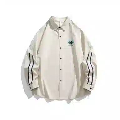 啄木鸟 简约纯色百搭长袖衬衫 男女同款