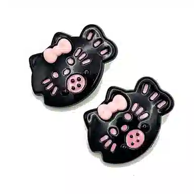 简应舒 蝴蝶猫刘海夹碎发小夹子可爱小发卡 亚克力 发夹 女款