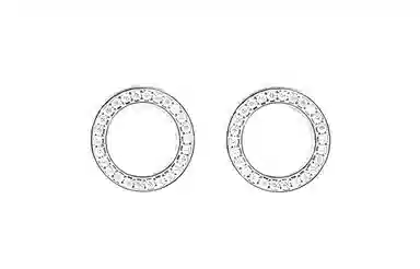 Pandora Shining Round Stud Earrings