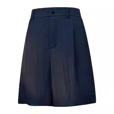 兰缪 美式复古纯色高街风基础款户外日常柔软通勤亲肤舒适透气运动直筒宽松五分裤休闲短裤 男女同款