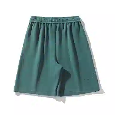 海尔斯 美式高街纯色舒适中腰系带百搭宽松休闲短裤 男款