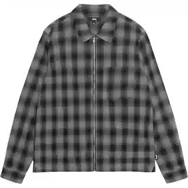 Stussy SS24 ZIP SHIRT TWISTED YARN PLAID
