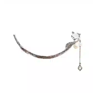 贯古今 高级感弯月新中式小众设计郁金香丸子头盘个性发钗子 合金 发簪 女款