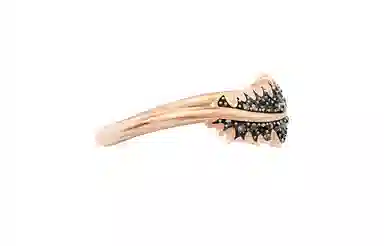 Swarovski Naughty Feather Ring Black