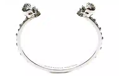 Alexander McQueen Twin Skull Bracelet